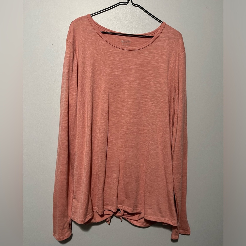 Askya XL Long sleeve cross back top.